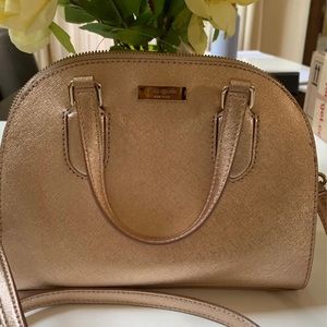 Rose gold handbag and crossbody NWT